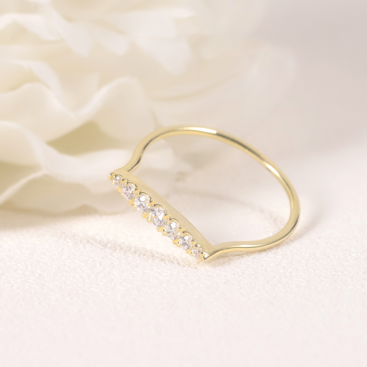 Personalized Geometric Symbol Ring, S925 Silver Moissanite